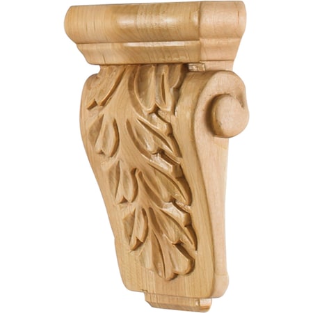 3-5/8 Wx1-1/2Dx5-1/2H Maple Acanthus Corbel